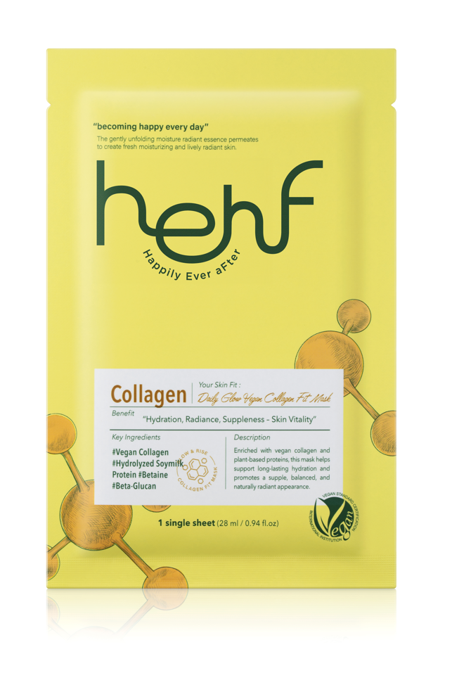 heh:f Daily Glow Vegan Collagen Fit Mask
